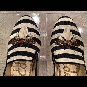 NWOT Sam Edelman Bug Striped Jill Loafer - Navy and White - Sz 8.5